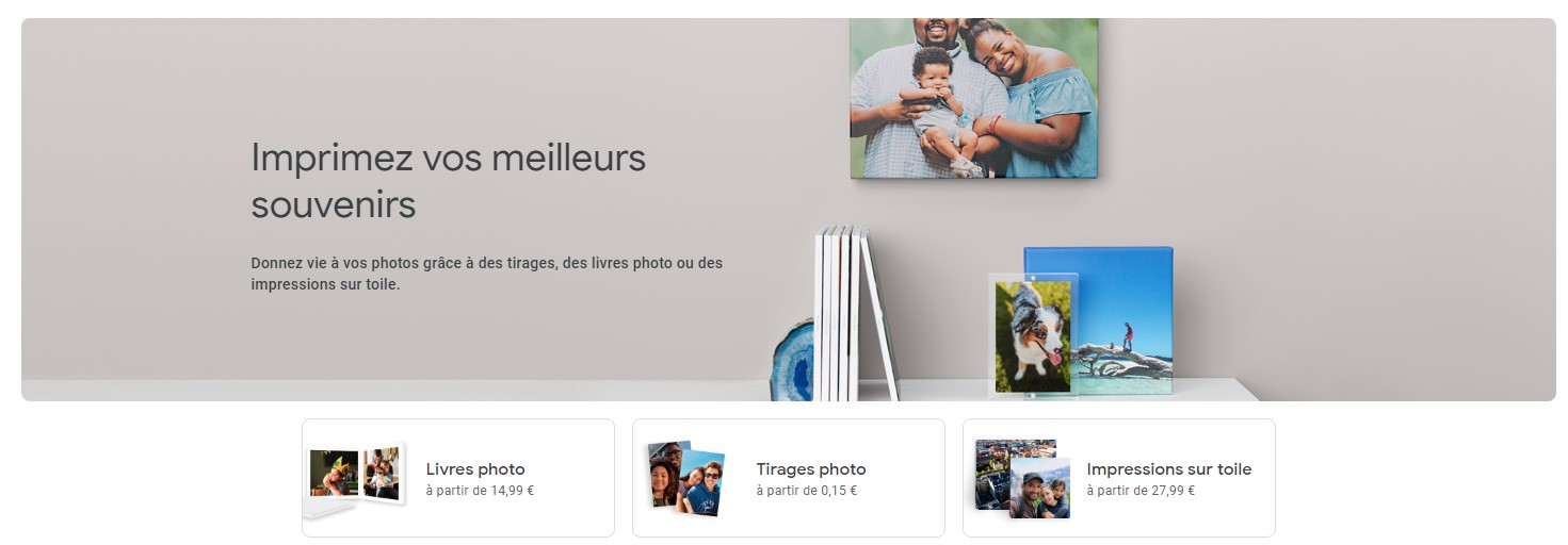 boutique d'impression google